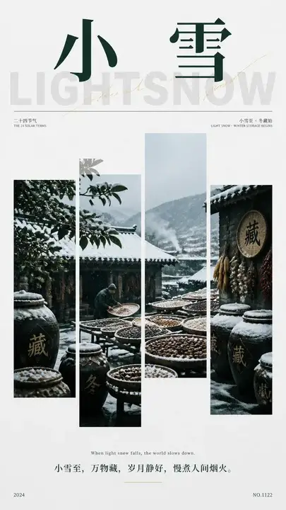 小雪冬藏生活海报