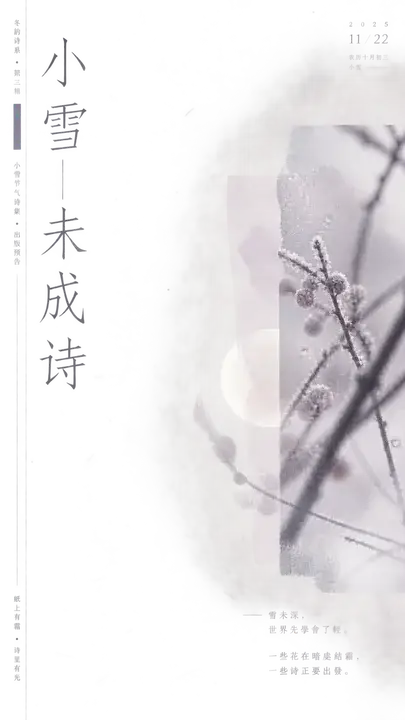 小雪诗集出版预告