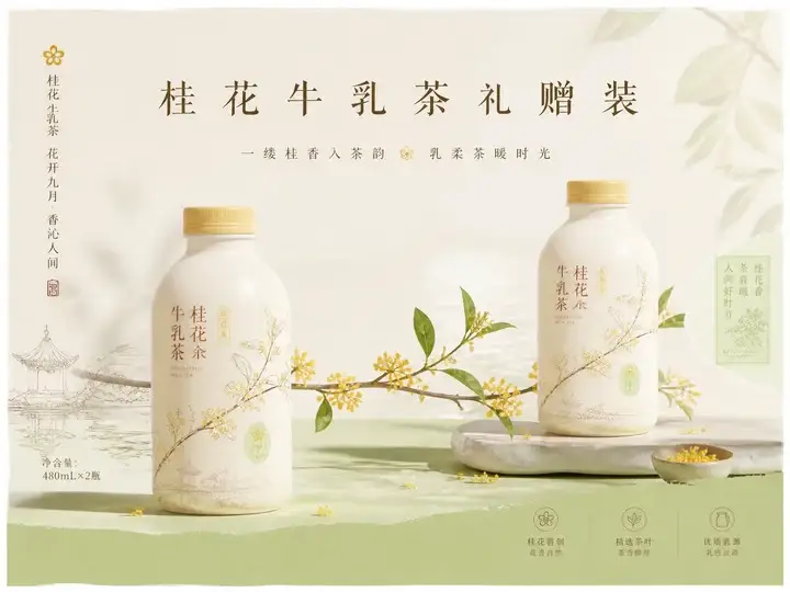 桂花牛乳茶