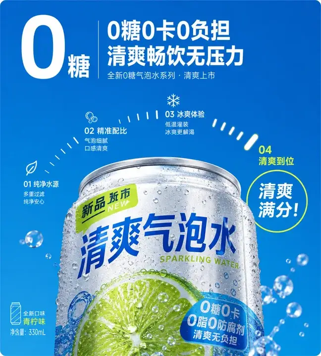 新品气泡水上架