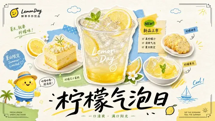 柠檬气泡饮