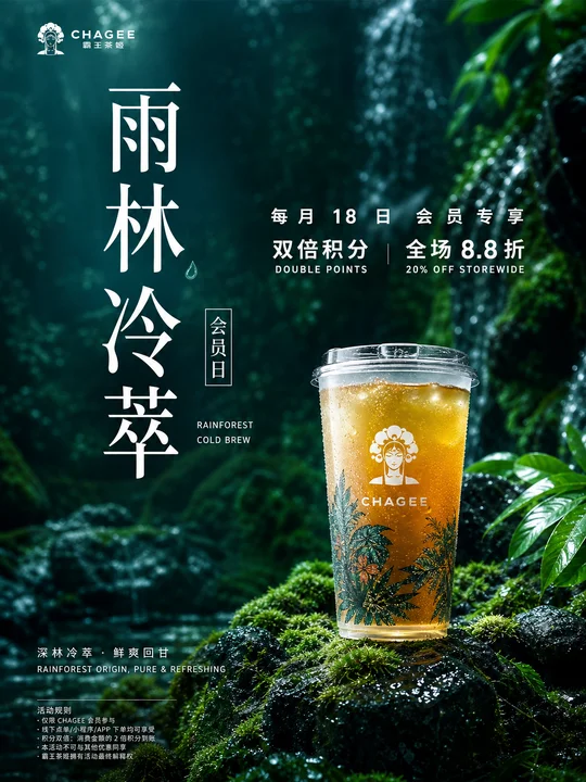 饮料苔境陈列 AI 绘画风格样图，第 3 张