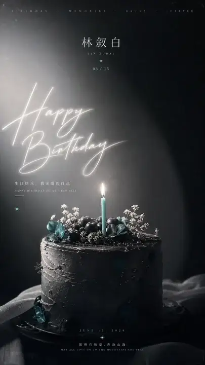 生日纪念封面