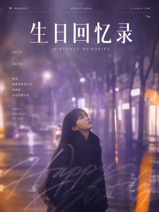 生日回忆相册封面