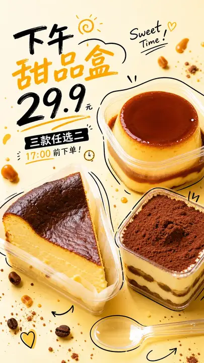 外卖甜品菜单