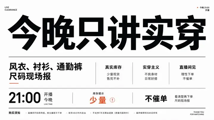 直播开场