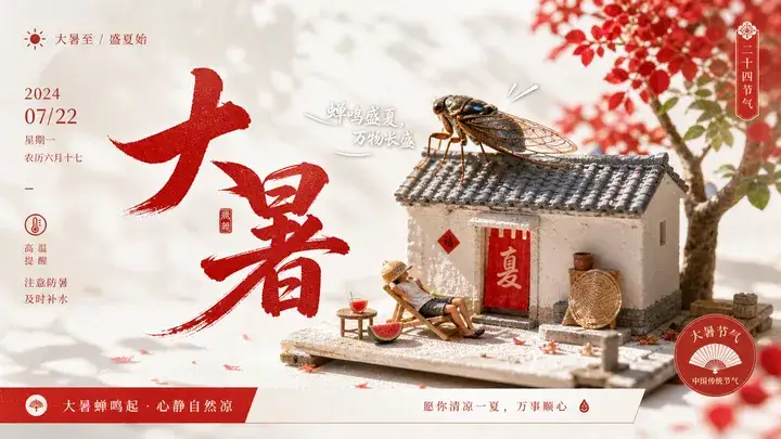 大暑午后海报