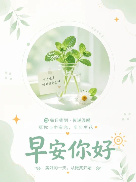 社群签到祝福
