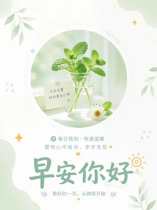 社群签到祝福