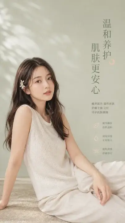 柔雾护肤海报