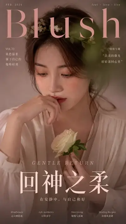女性杂志情绪专题封面