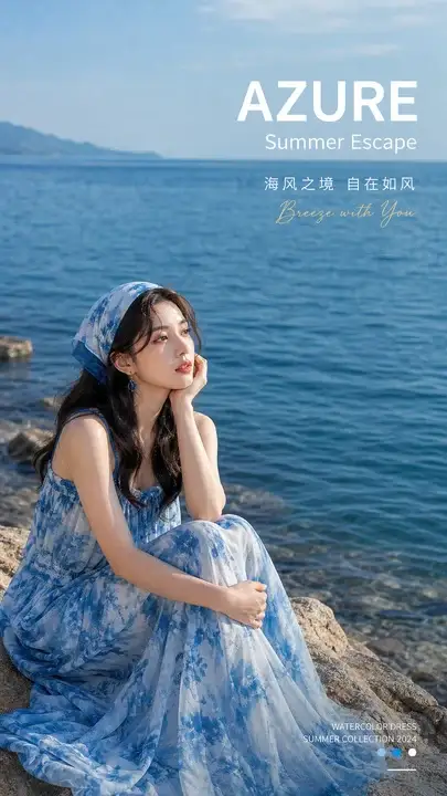 海岸夏日度假品牌广告