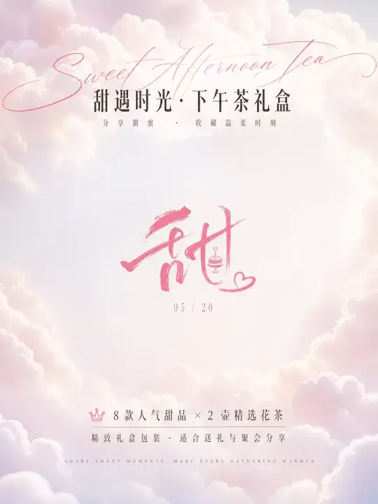 甜品下午茶套餐海报