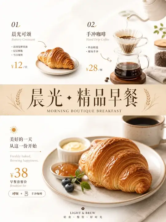 晨光可颂咖啡