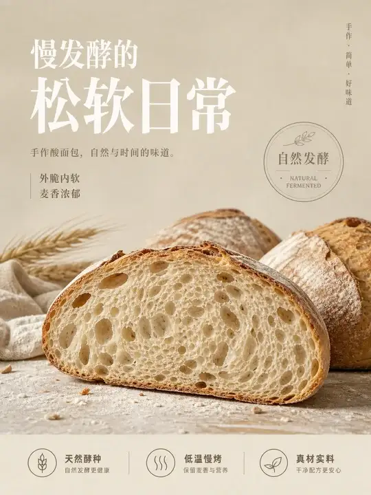 手作面包切面