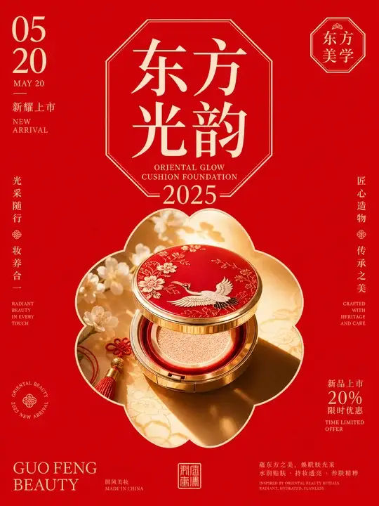 国风美妆粉底