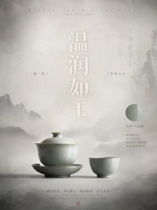 陶瓷茶具海报