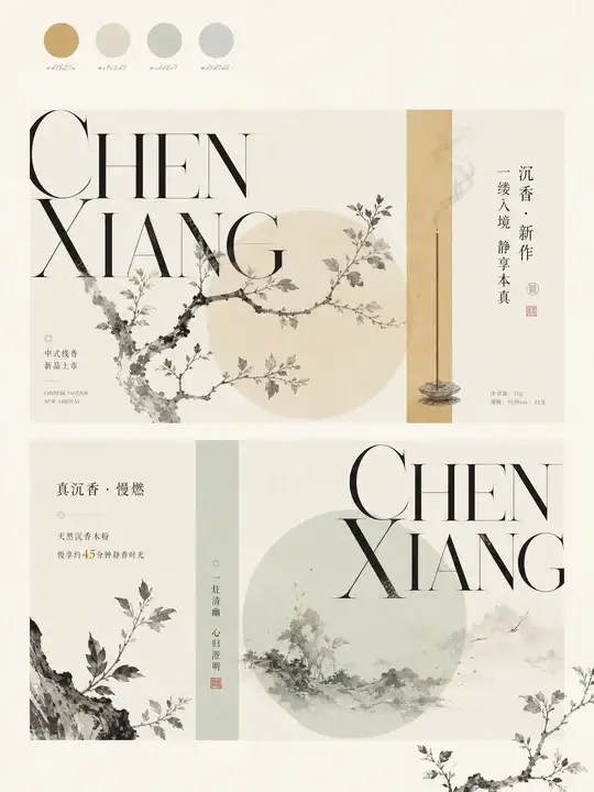 沉香线香海报