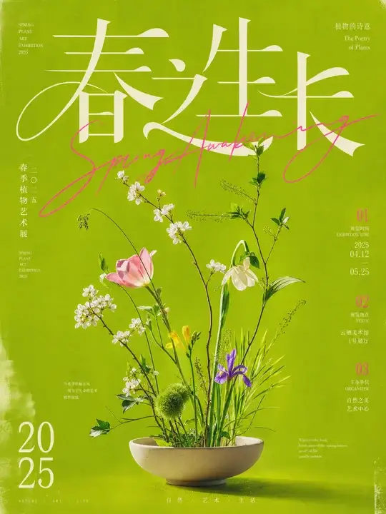 春季植物艺术展海报