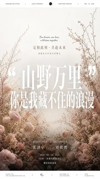 婚礼请柬封面