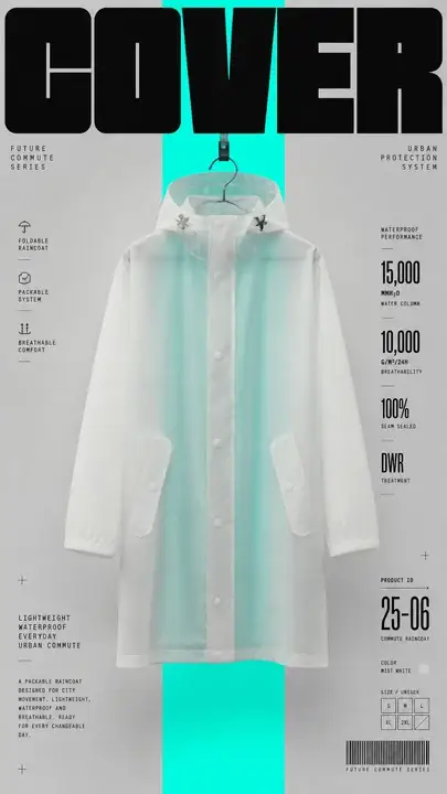 折叠雨衣新品海报