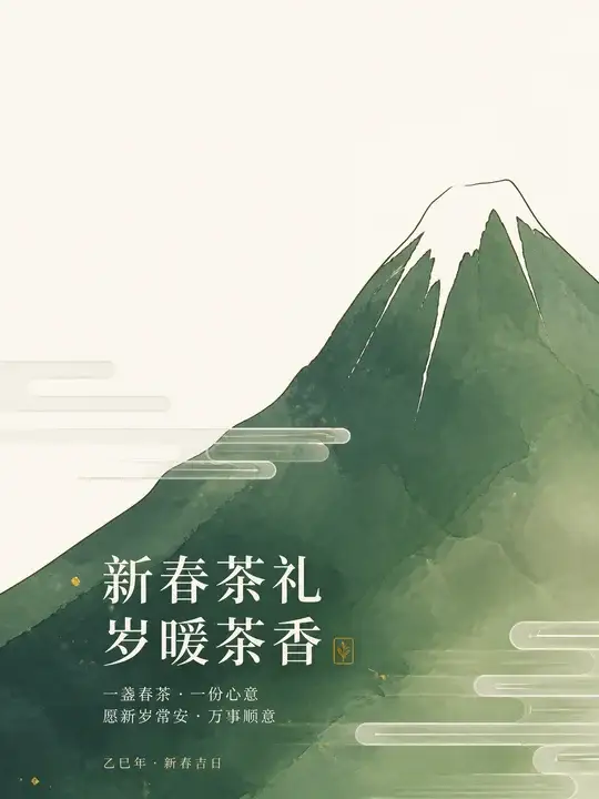 新春茶礼贺卡