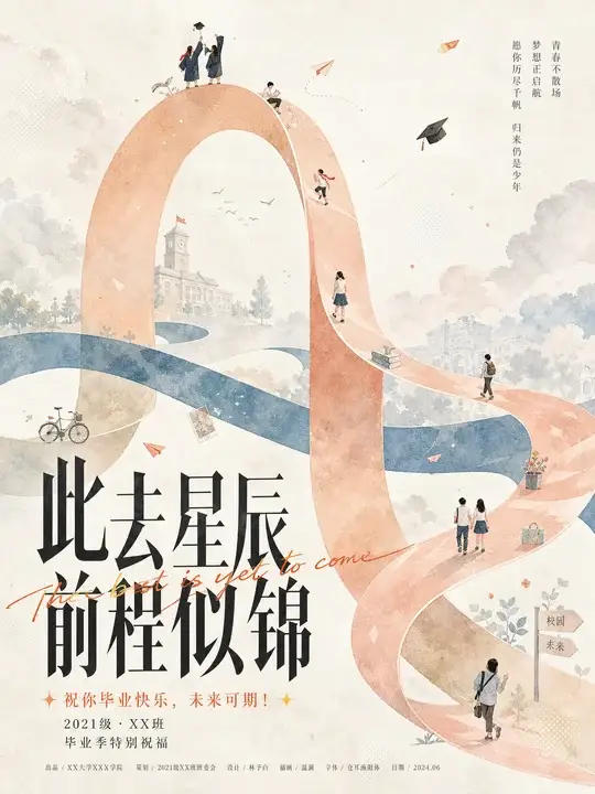 毕业季祝福海报