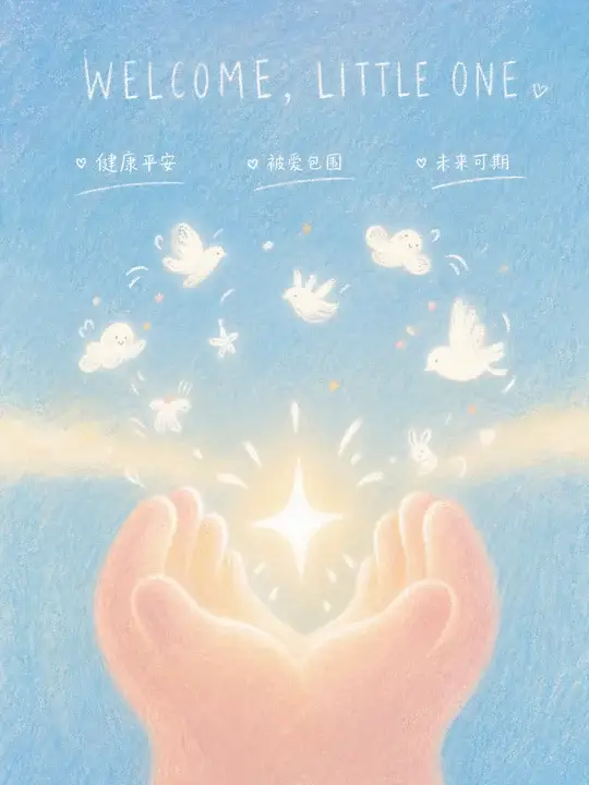 新生儿祝福贺卡