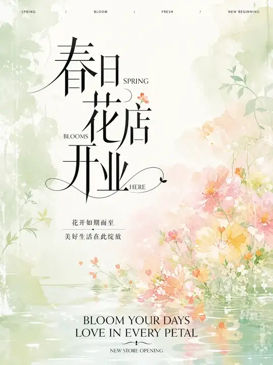 春日花店开业
