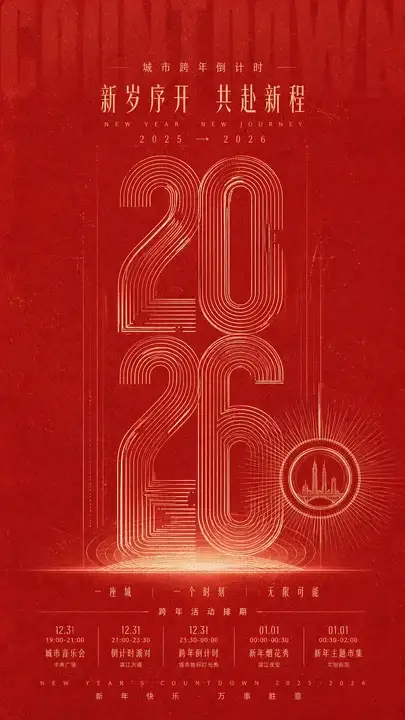 新年倒计时主视觉