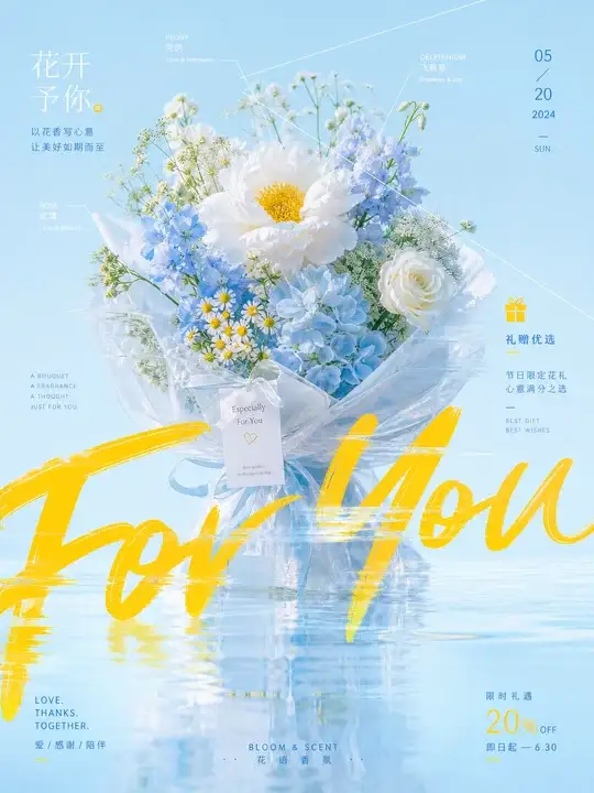 香氛花礼节日推广