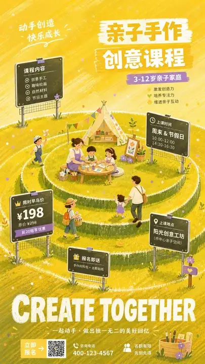 亲子手作课报名
