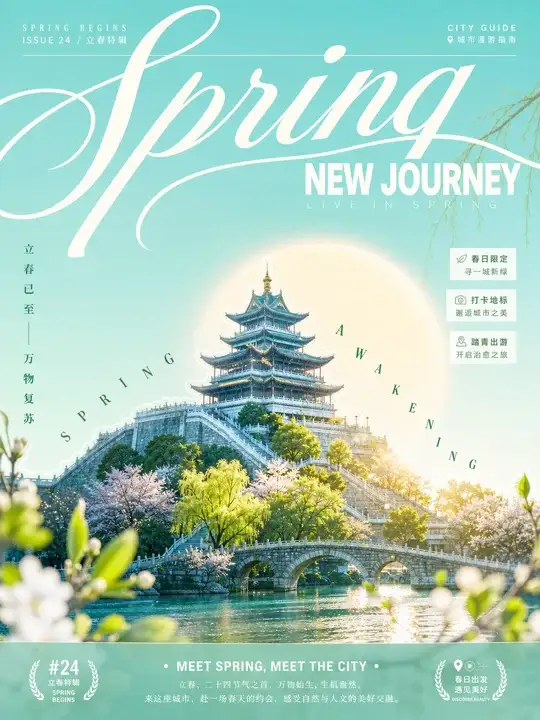 立春节气城市推广海报