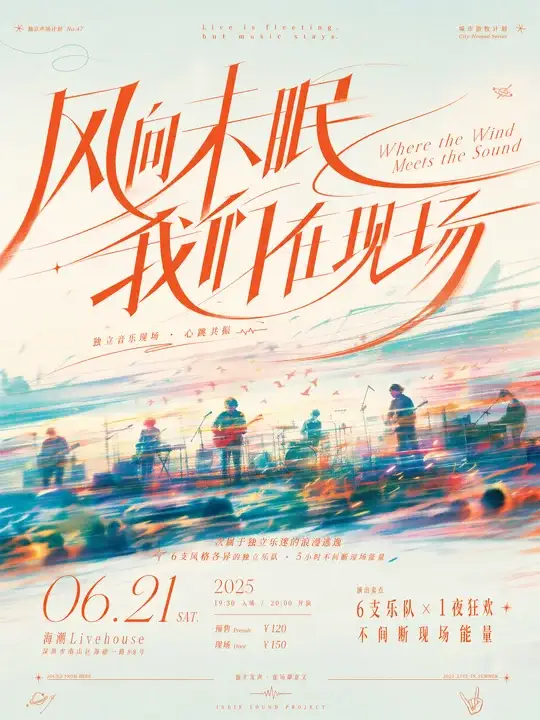 独立音乐演出预告海报
