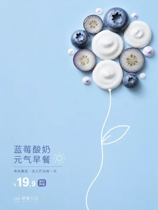 蓝莓酸奶花冠