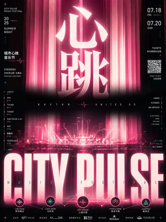 音乐节夜场票宣