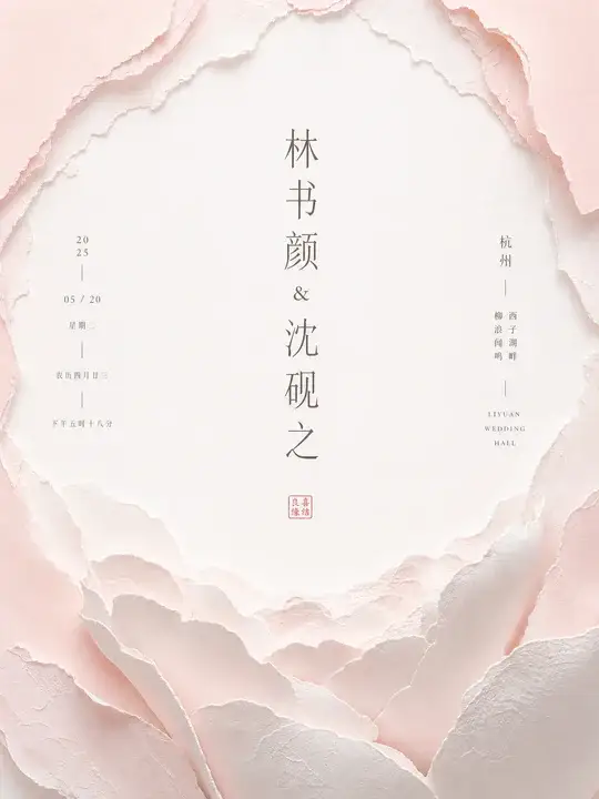 婚礼请柬封面