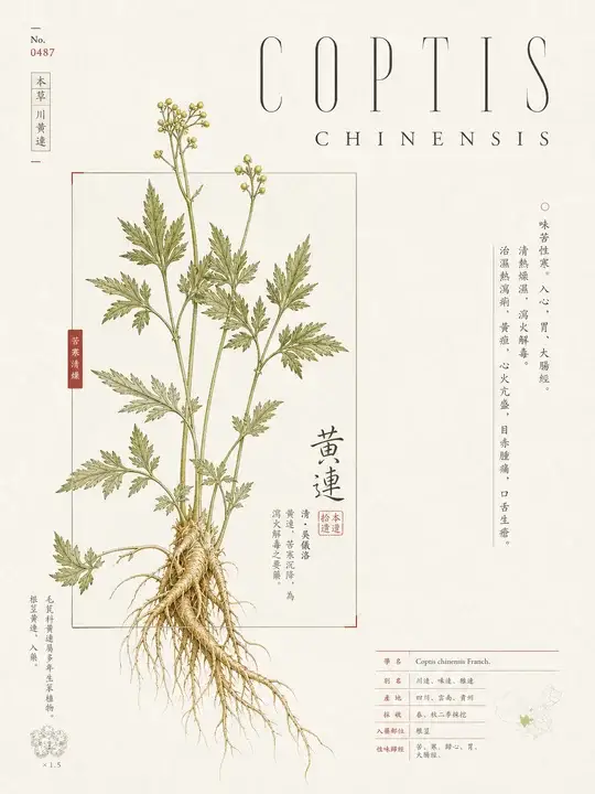 黄连药笺