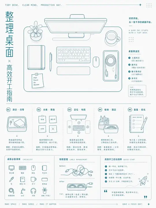 办公桌整理指南