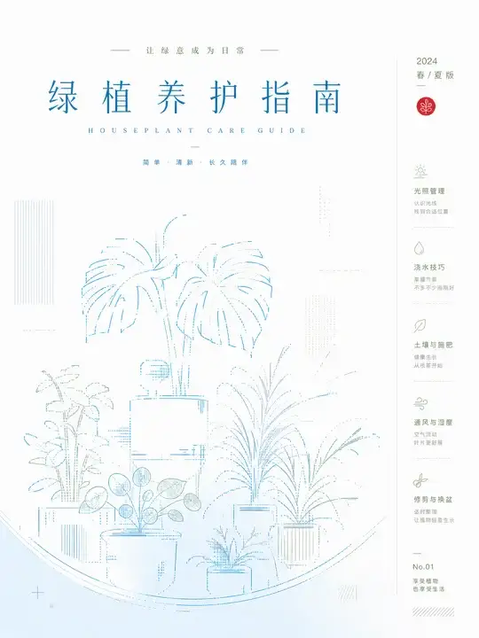 居家绿植养护卡