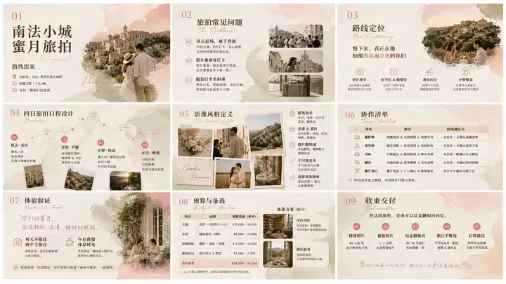蜜月人文旅拍路线提案