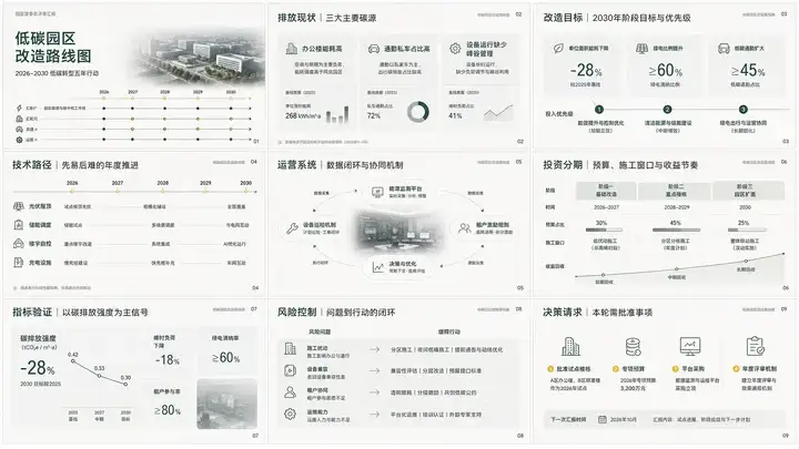 低碳园区改造路线图