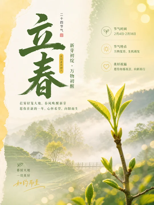 节气晨雾四季光带 AI 绘画风格样图，第 3 张