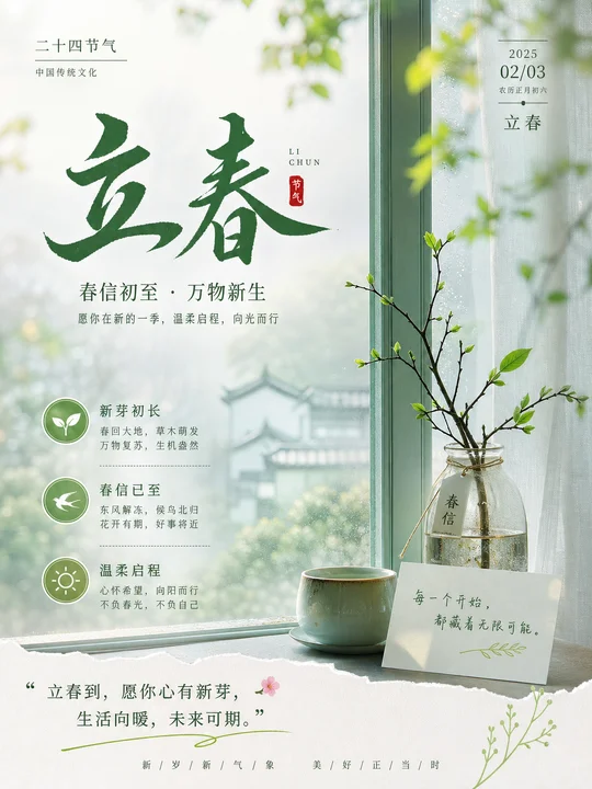 节气晨雾窗景叙事 AI 绘画风格样图，第 3 张