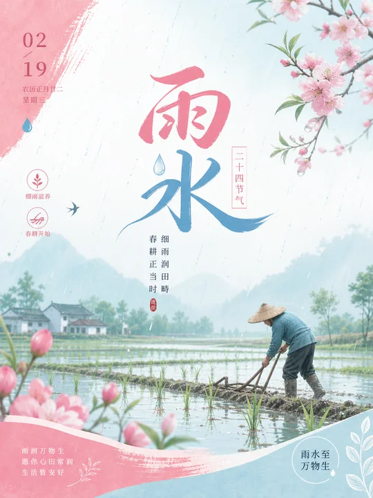 节气稻浪节令物候 AI 绘画风格样图，第 4 张