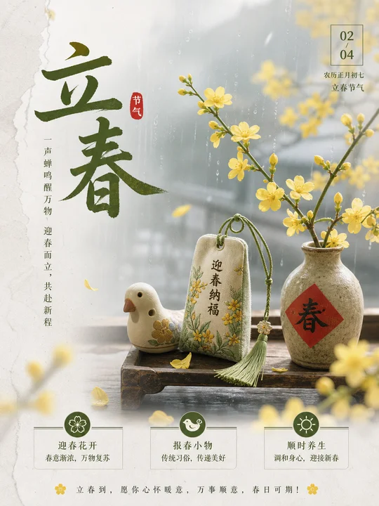 节气蝉鸣民俗物件 AI 绘画风格样图，第 3 张