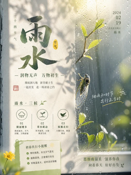 节气蝉鸣玻璃光影 AI 绘画风格样图，第 4 张