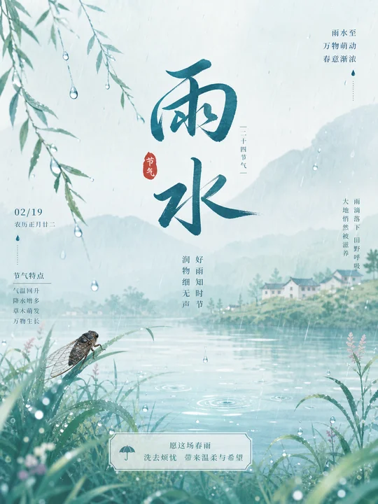 节气蝉鸣田野长卷 AI 绘画风格样图，第 4 张